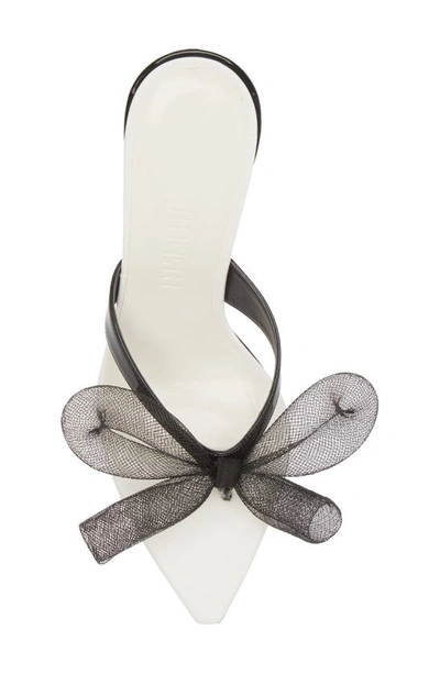 Shop Piferi Nea 3d Mesh Bow Sandal In Black/ Ivory