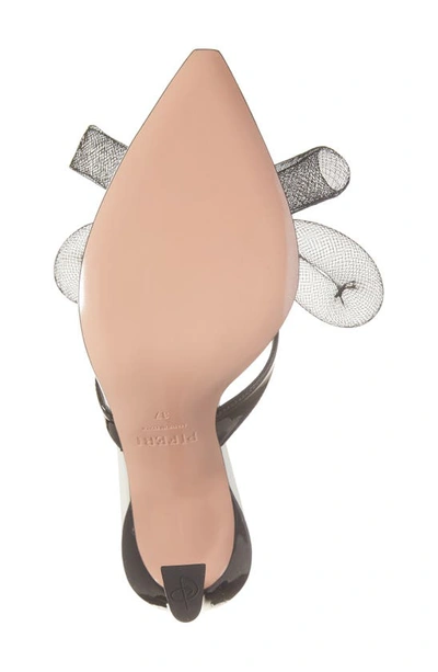Shop Piferi Nea 3d Mesh Bow Sandal In Black/ Ivory