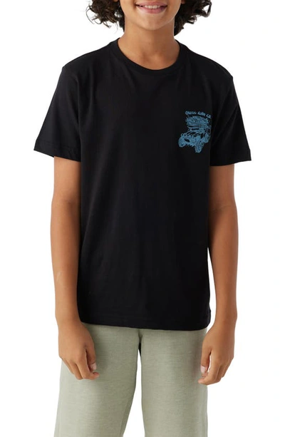 Shop O'neill Kids' Baja Bandit Cotton Graphic T-shirt In Black