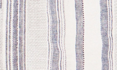Shop Splendid Bowen Stripe Tie Waist Linen & Cotton Shorts In Grey Mist Strp