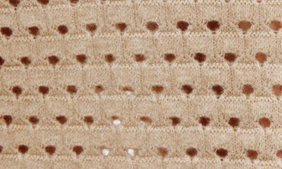 Shop Mango Open Stitch Knit Midi Skirt In Light/ Pastel Grey