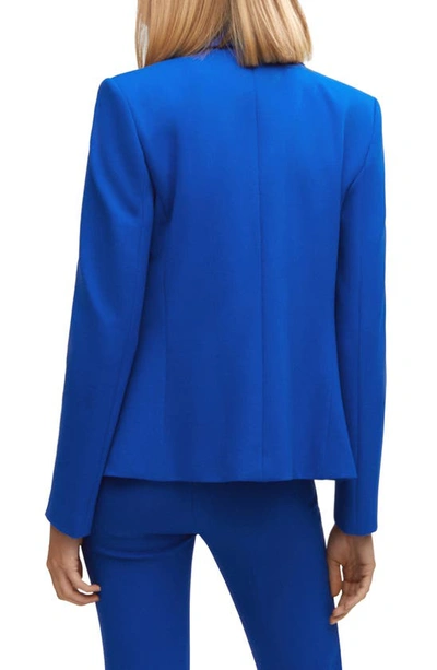 Shop Mango One-button Blazer In Blue