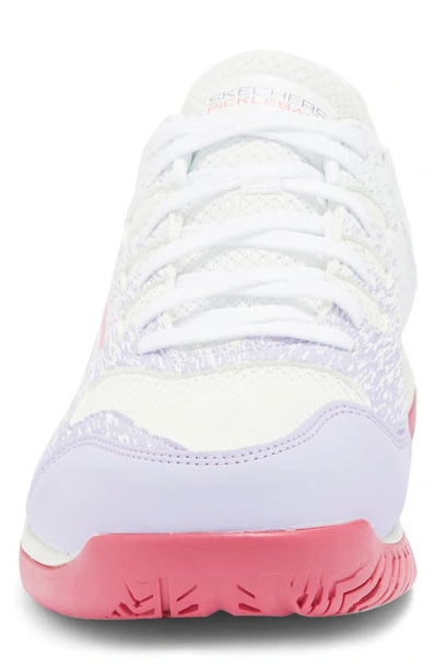 Shop Skechers Viper Court Pickleball Sneaker In White/ Lavender