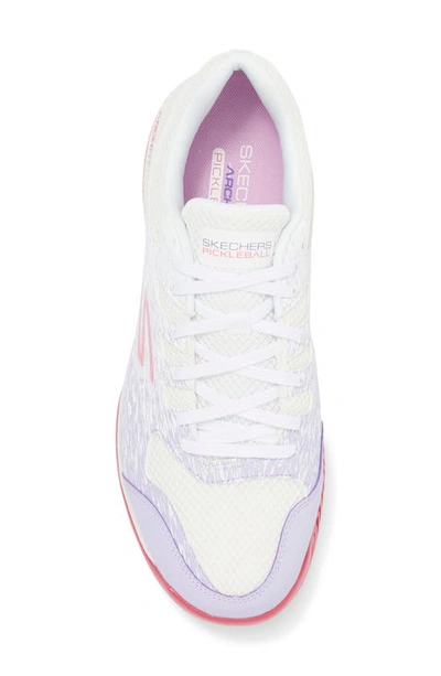 Shop Skechers Viper Court Pickleball Sneaker In White/ Lavender