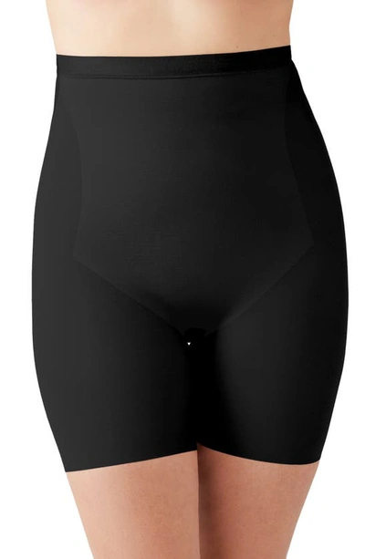 Shop Wacoal Shape Revelation™ Straight High Waist Thigh Shaping Shorts In Black