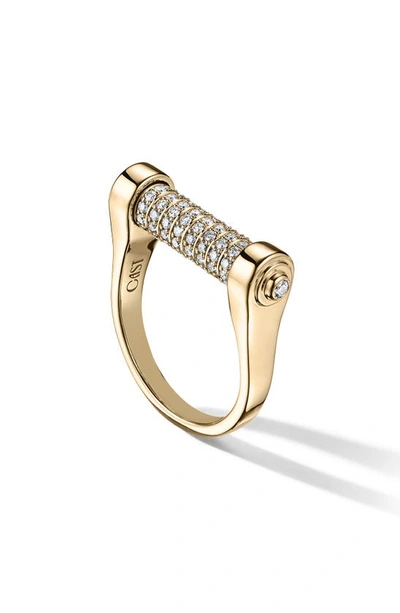Shop Cast The Code Diamond Ring In Gold