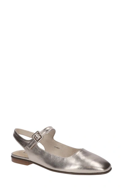 Shop Bella Vita Andie Slingback Flat In Champagne Leather