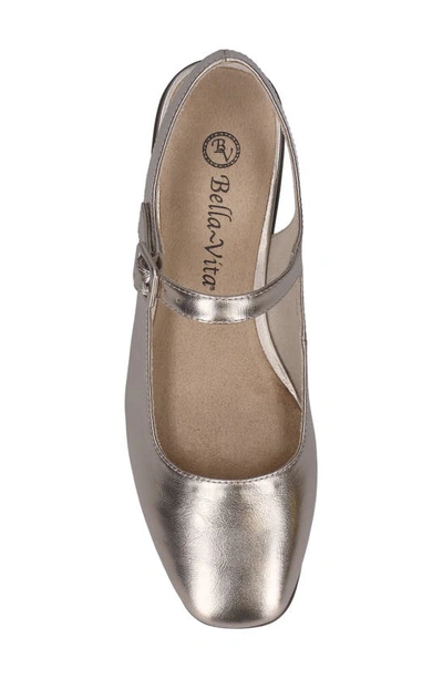 Shop Bella Vita Andie Slingback Flat In Champagne Leather