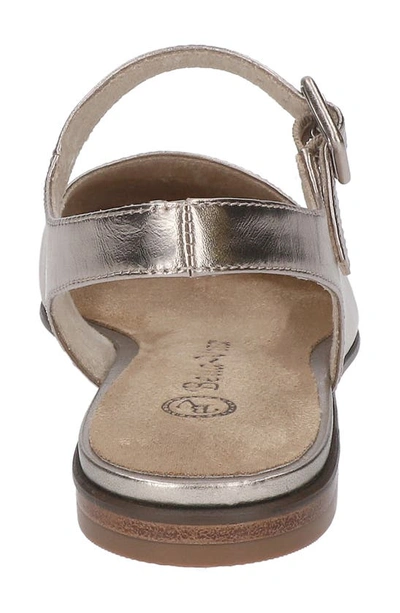 Shop Bella Vita Andie Slingback Flat In Champagne Leather