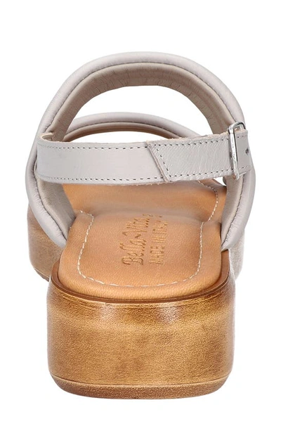 Bella Vita Women's Italy Ode-italy Puffy Slingback Sandals In Grey Italian Leather
