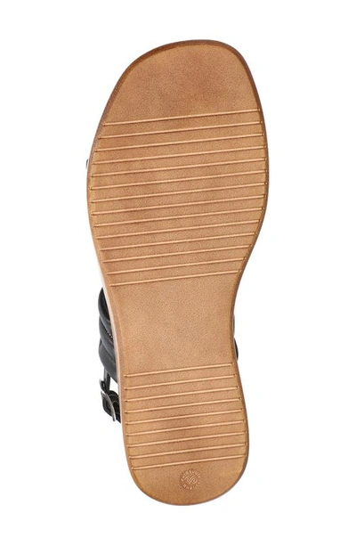 Bella Vita Ode Platform Sandal In Black Italian Leather