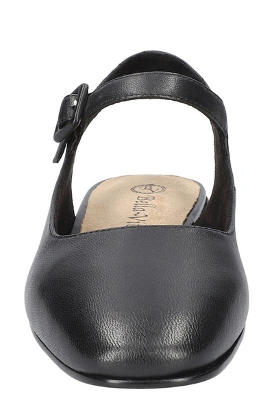 Shop Bella Vita Andie Slingback Flat In Black Leather