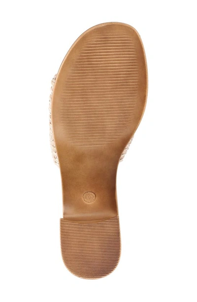 Bella Vita Eni-italy Slide Sandal In Natural Woven