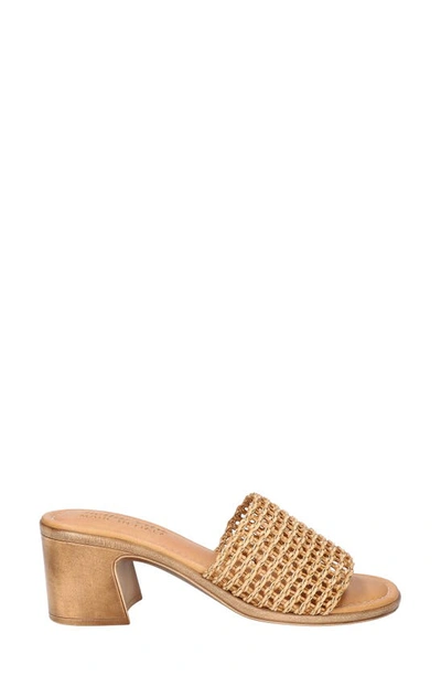 Shop Bella Vita Eni-italy Slide Sandal In Tan Woven