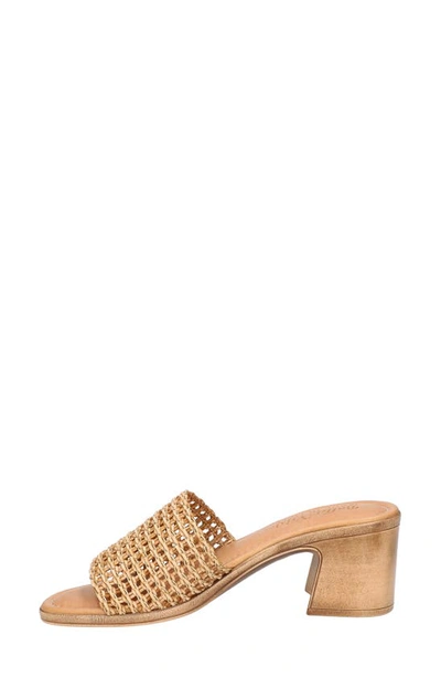 Shop Bella Vita Eni-italy Slide Sandal In Tan Woven