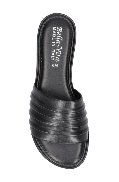 Shop Bella Vita Rya-italy Slide Sandal In Black Italian Leather