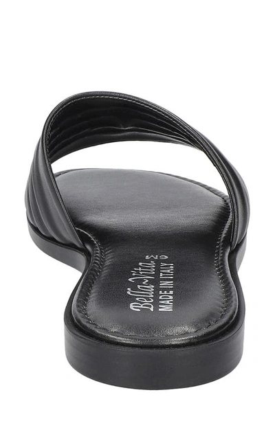 Shop Bella Vita Rya-italy Slide Sandal In Black Italian Leather