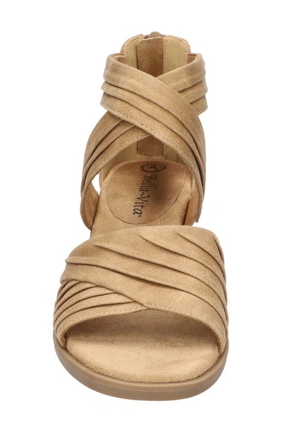 Bella Vita Women's Quinnell Block Heel Sandals In Natural