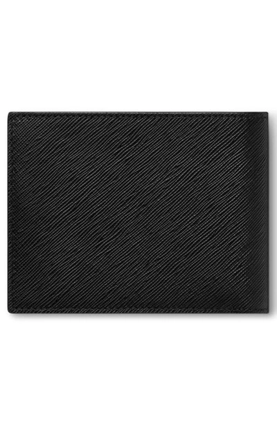 Shop Montblanc Sartorial Leather Bifold Wallet In Black