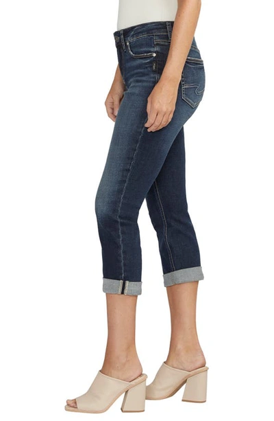 Shop Silver Jeans Co. Suki Luxe Stretch Curvy Capri Jeans In Indigo