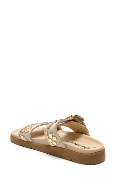 Shop Free People Revelry Studded Slide Sandal In Plaster