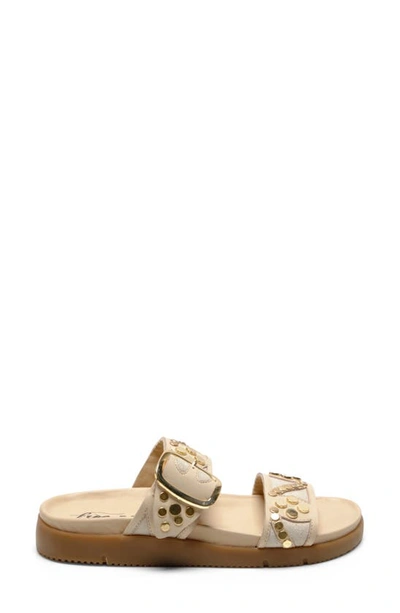 Shop Free People Revelry Studded Slide Sandal In Plaster