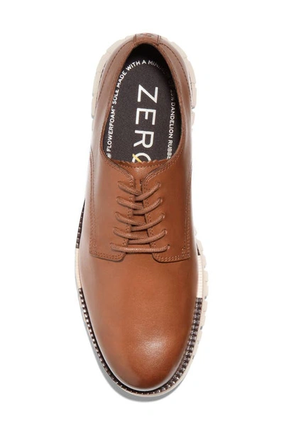 Shop Cole Haan Zerogrand Remastered Plain Toe Derby In Ch British Tan/ Ivory