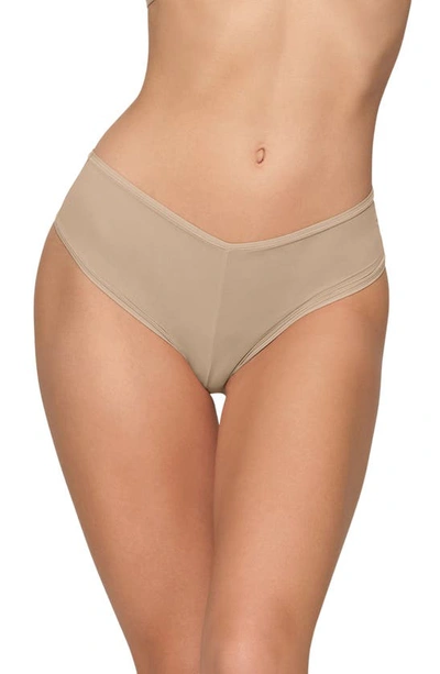 Shop Skims Fits Everybody Low Rise Hipster Briefs In Clay