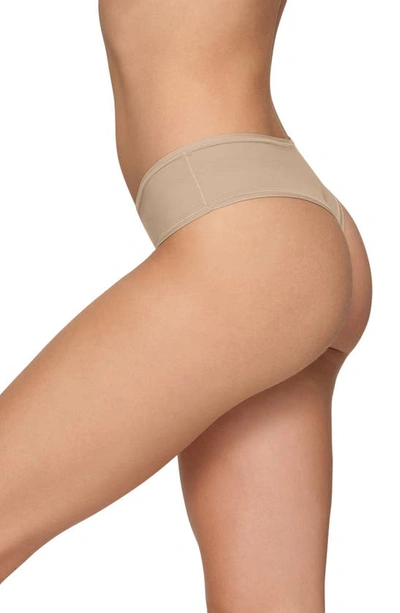 Shop Skims Fits Everybody Low Rise Hipster Briefs In Clay