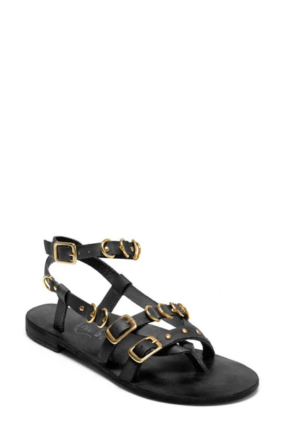 Shop Free People Midas Touch Ankle Strap Sandal In Black