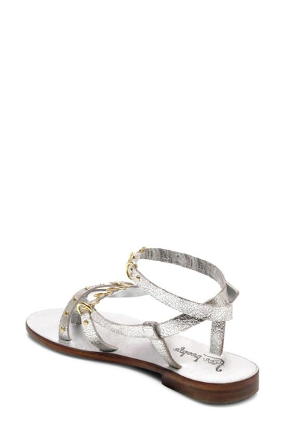 Shop Free People Midas Touch Ankle Strap Sandal In Silver