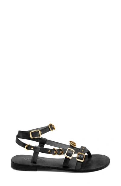 Shop Free People Midas Touch Ankle Strap Sandal In Black
