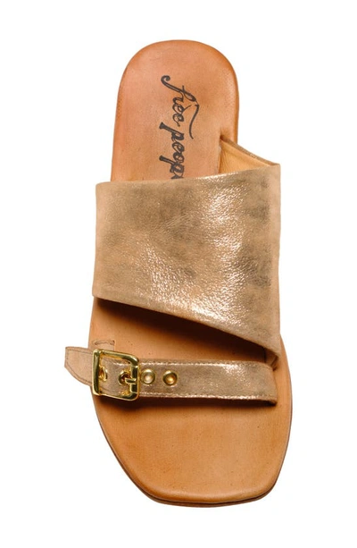 Shop Free People Mila Slide Sandal In Rose Gold
