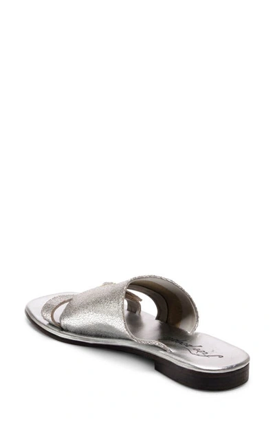 Shop Free People Mila Slide Sandal In Silver