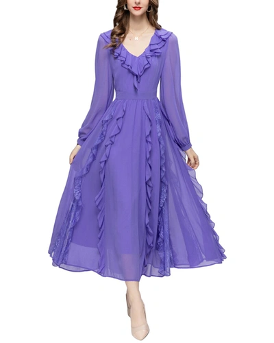 Shop Burryco Maxi Dress In Purple