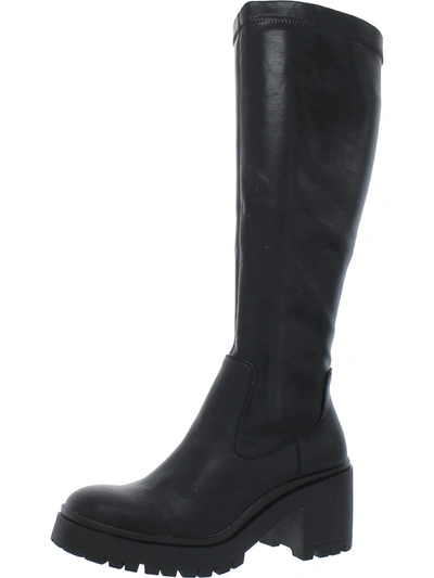 Shop Aqua College Paz01sc253 Womens Tall Zipper Knee-high Boots In Black