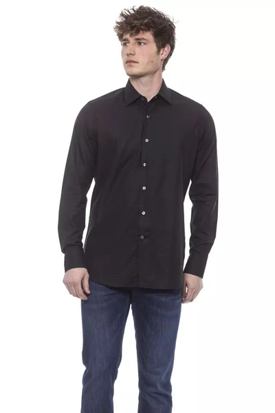 Shop Bagutta Cotton Men's Shirt In Black