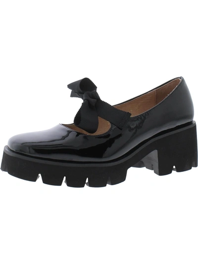 Shop All Black Womens Patent Leather Slip-on Mary Janes In Black