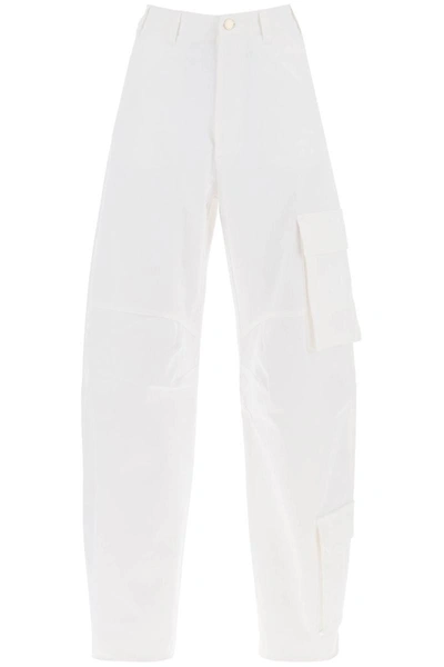 Shop Darkpark Rose Cargo Pants In White