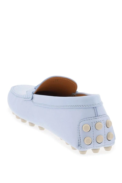 Shop Tod's Gommino Bubble Kate Loafers In Blue