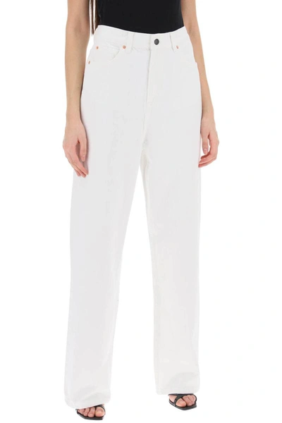Shop Wardrobe.nyc Low-waisted Loose Fit Jeans In White