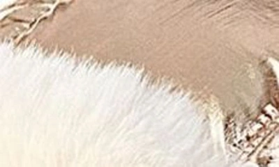 Marcus Adler Metallic Faux Fur Trapper Hat In Rose