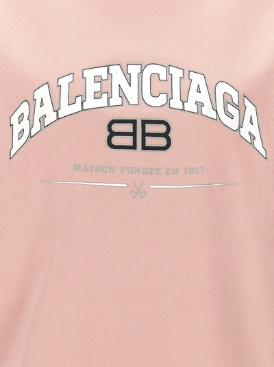 Shop Balenciaga Light Destroy T-shirt Pink