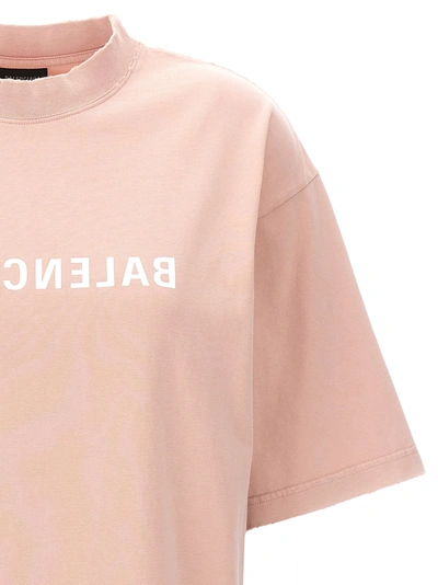 Shop Balenciaga Mirror T-shirt Pink