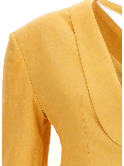 Shop Jacquemus Baska Jackets Yellow