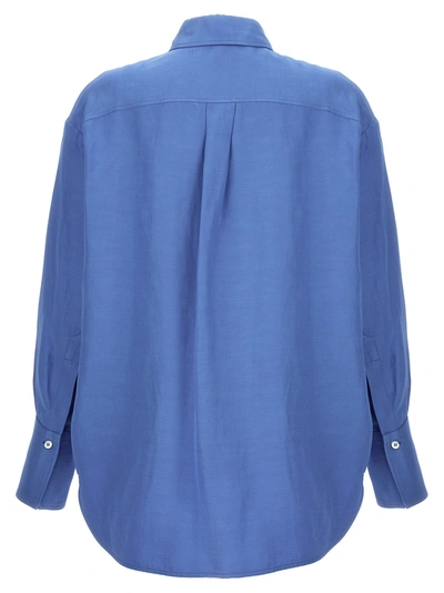 Shop Alberto Biani Boyfriend Shirt Shirt, Blouse Light Blue