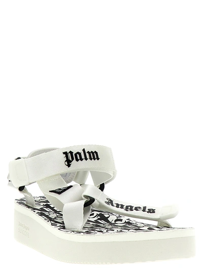 Shop Palm Angels Depa Sandals White/black