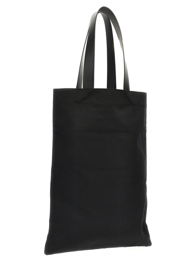 Shop Jil Sander Flat Shopper Tote Bag Black