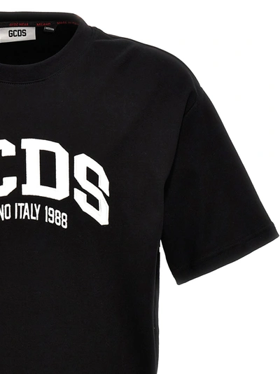 Shop Gcds Logo Embroidery T-shirt White/black