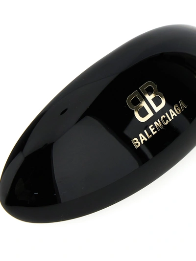 Shop Balenciaga Logo Hair Clip Hair Accessories Black